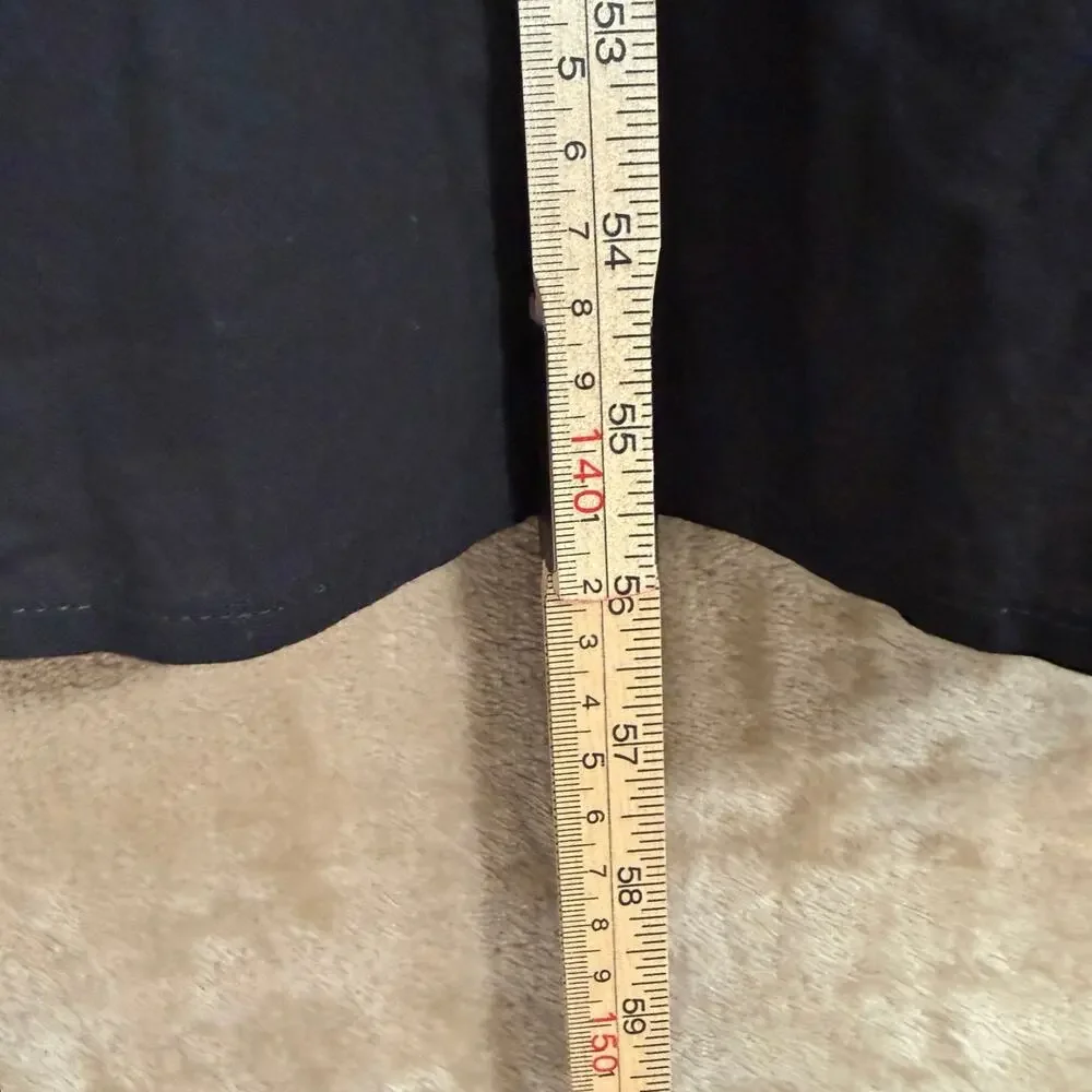 Charlie Holiday Anthropologie Black Andrea Maxi Dress O-Ring Belt Size 6 - Picture 9 of 9